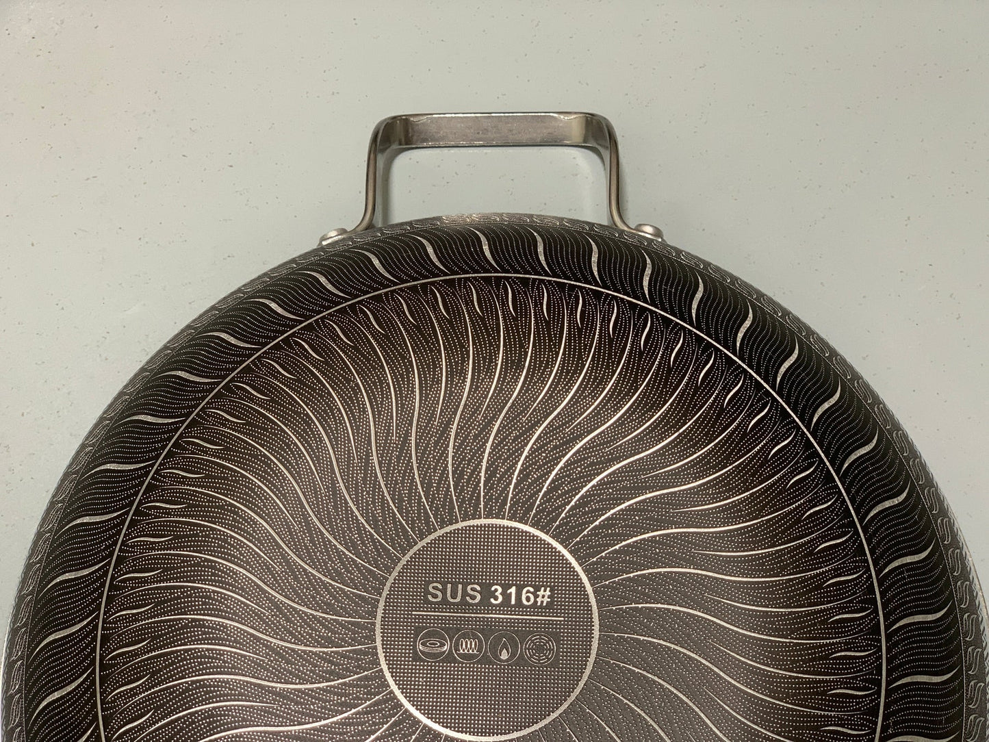 DUBAIZONES™ HoneyComb Laser Coating deep karahi/Handi , Stainless Steel