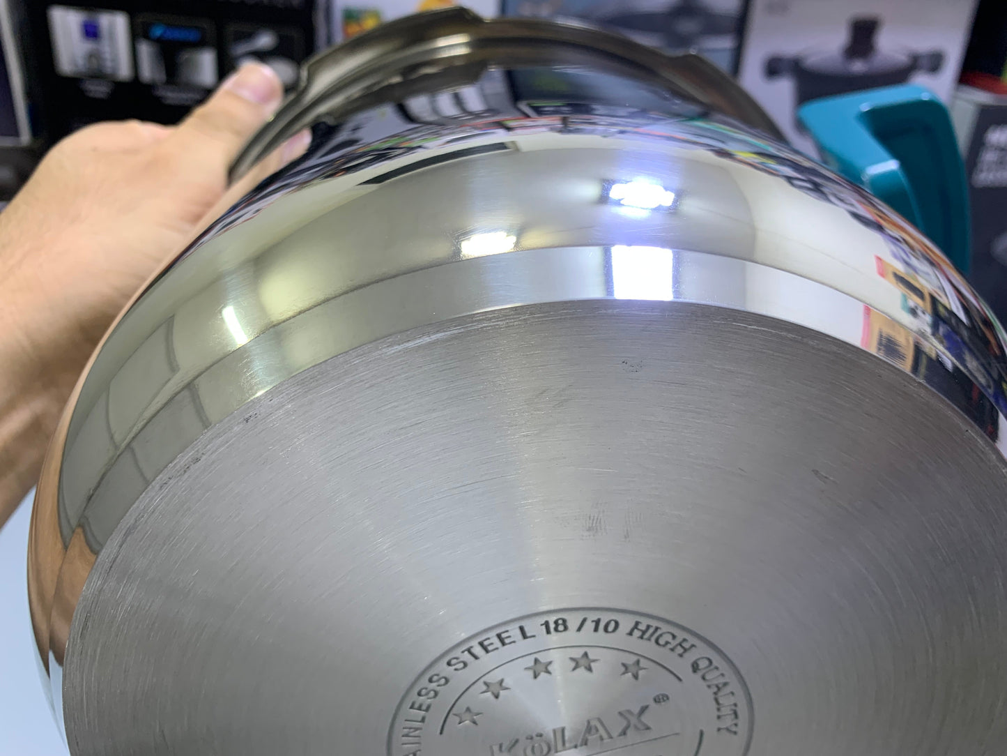 Kolax Pressure Cooker 6L and Stainless Steel 18/10 Capsule bottom