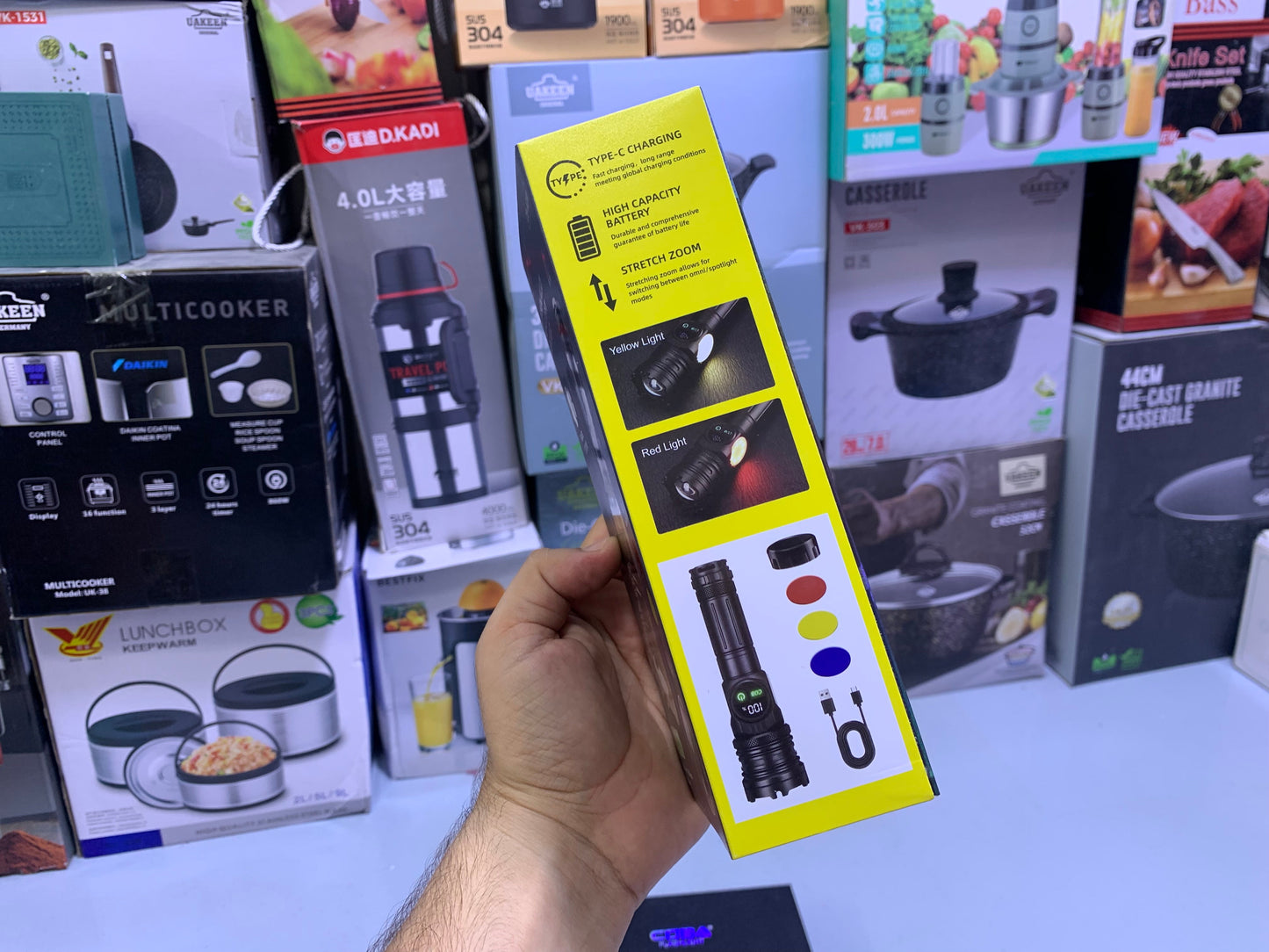 COBA Torch Model: CB-A280 with Build In Rechargeable Flashlight