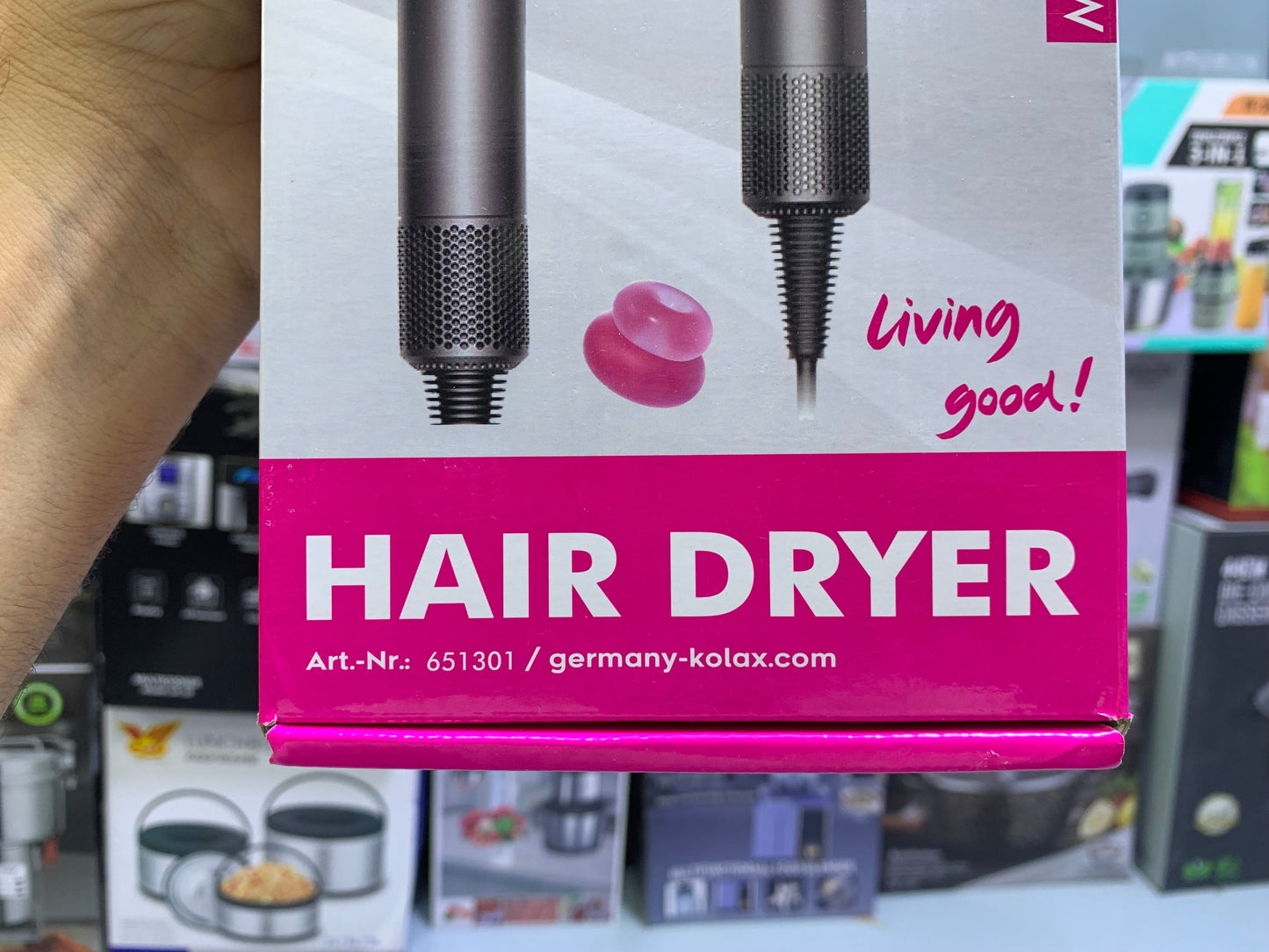 Kolax hair dryer 3 Level speeds 4 level heat temperature mode