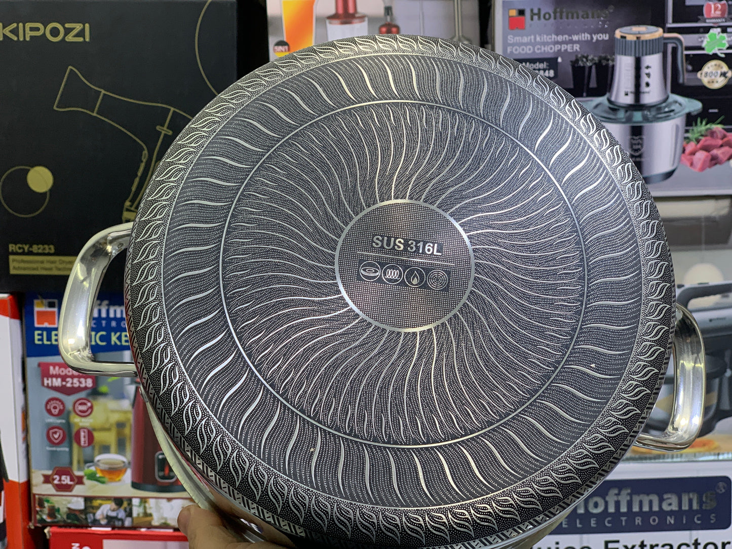 DUBAIZONES™ Laser Coated deep casseroles complete Set ( sizes are 30cm,32cm,34cm)