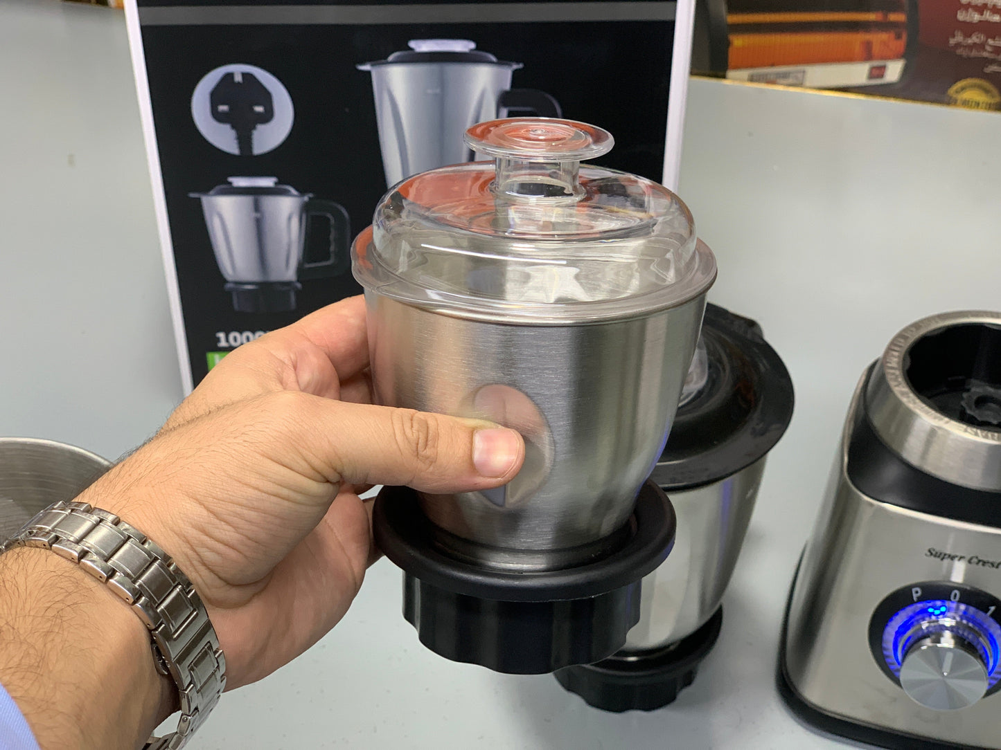 DUBAIZONES™ Super Crest 3 in 1 Juicer ,Blender and Chopper