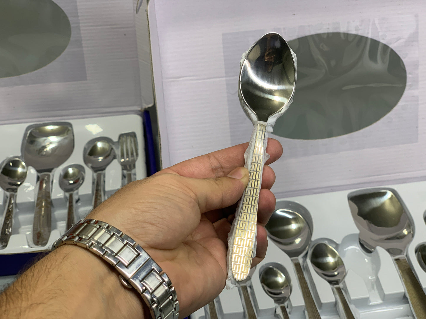 DUBAIZONES™ Arshia Stainless Steel Cutlery Set – 53 Piece