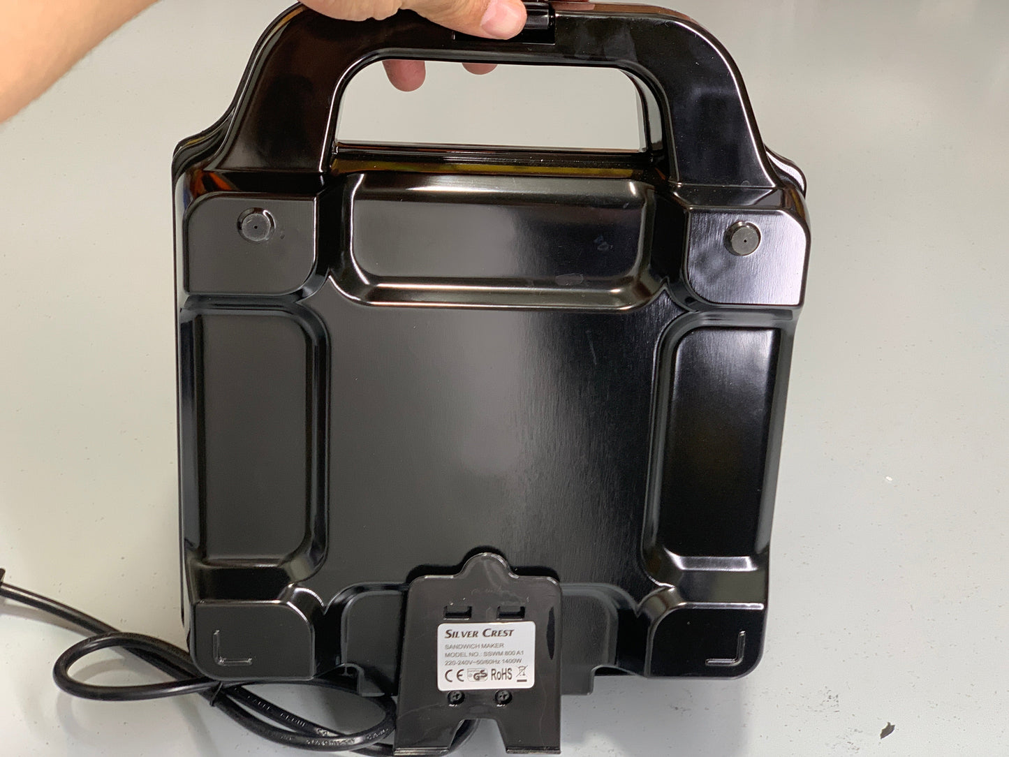 DUBAIZONES™ Silver Crest Sandwich Maker