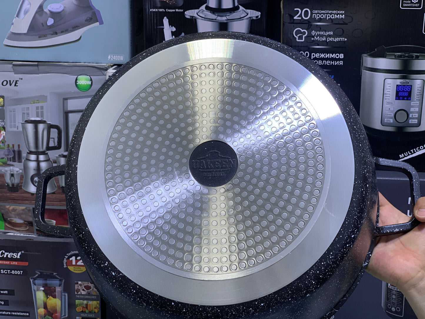 Uakeen Die-Cast Granite Casseroles-Pately or Pots