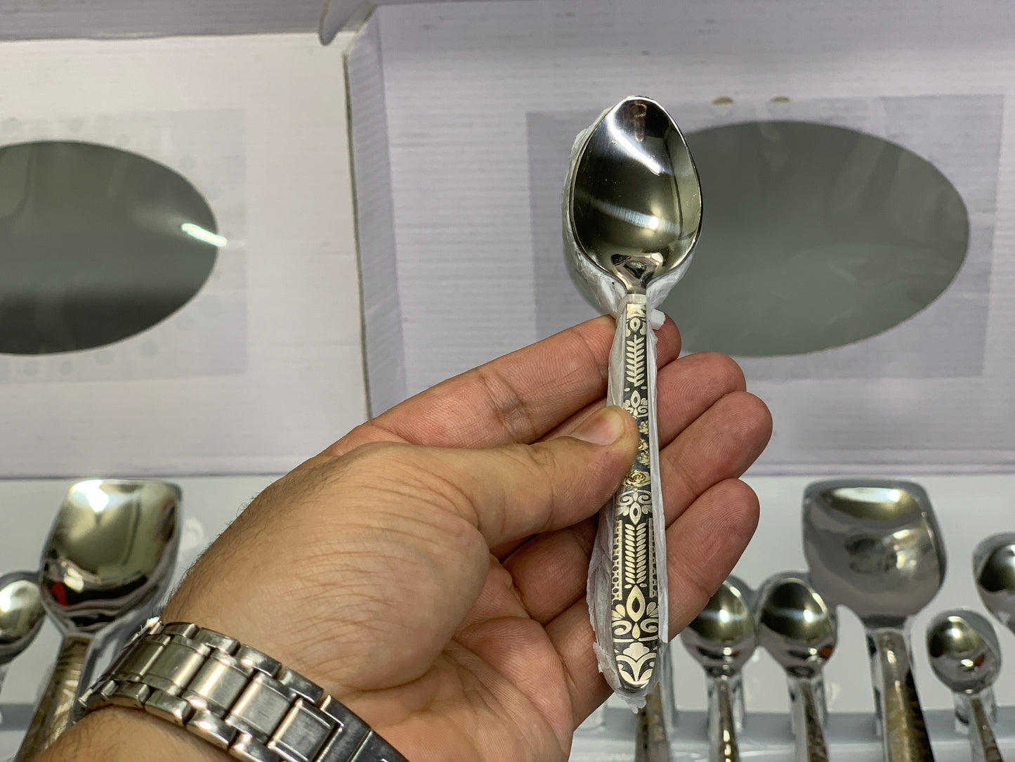 DUBAIZONES™ Arshia Stainless Steel Cutlery Set – 53 Piece