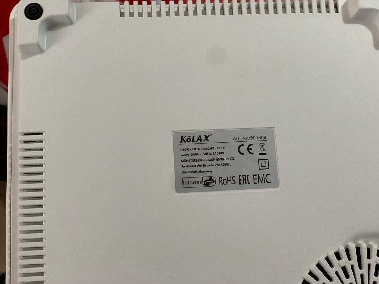 Original Germany Kolax Induction Electric Cooker Power Consumption 120w-2100w