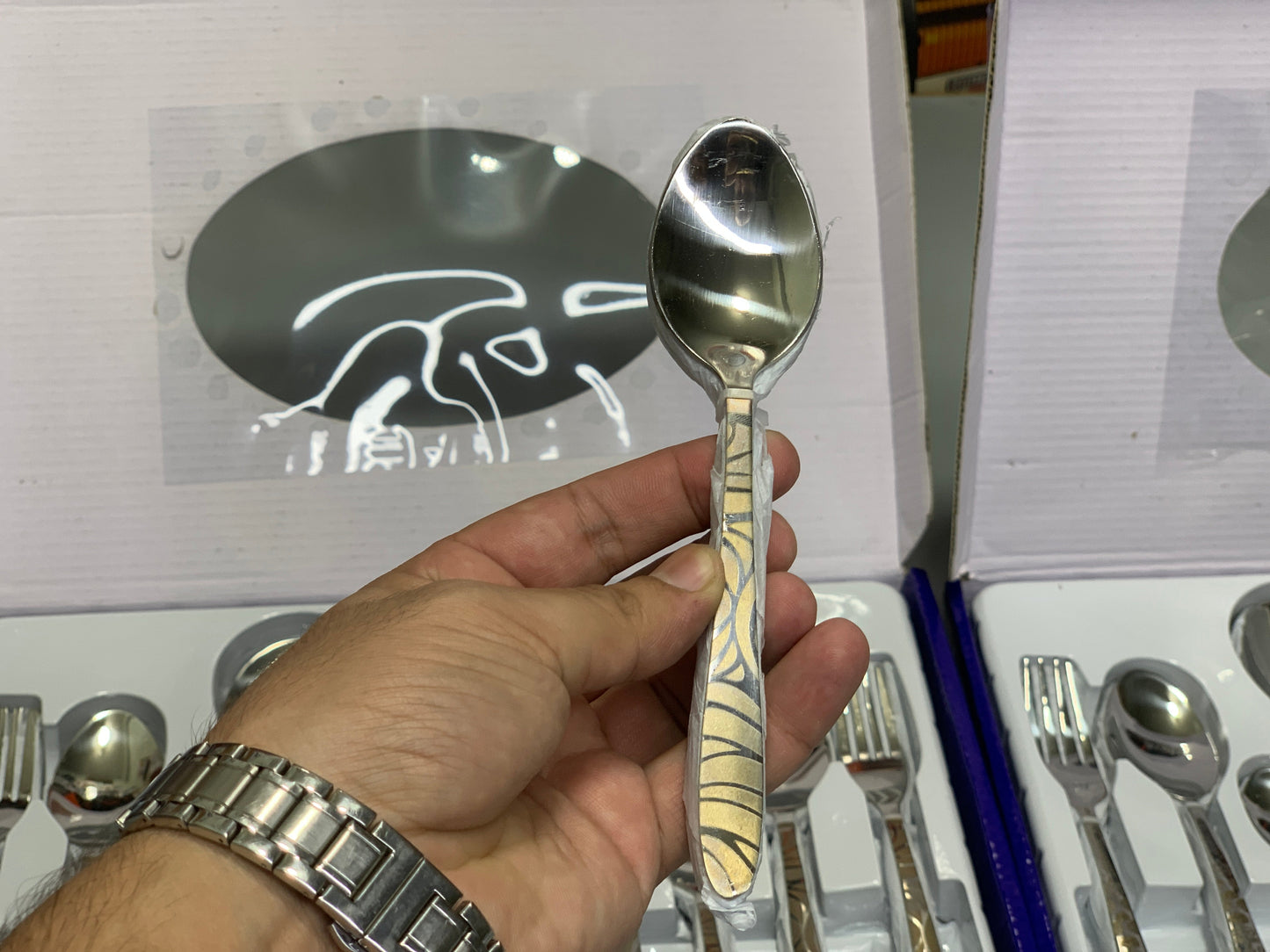 DUBAIZONES™ Arshia Stainless Steel Cutlery Set – 53 Piece