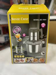 DUBAIZONES™ 5L SILVER CREST Food Chopper with 2 Blades