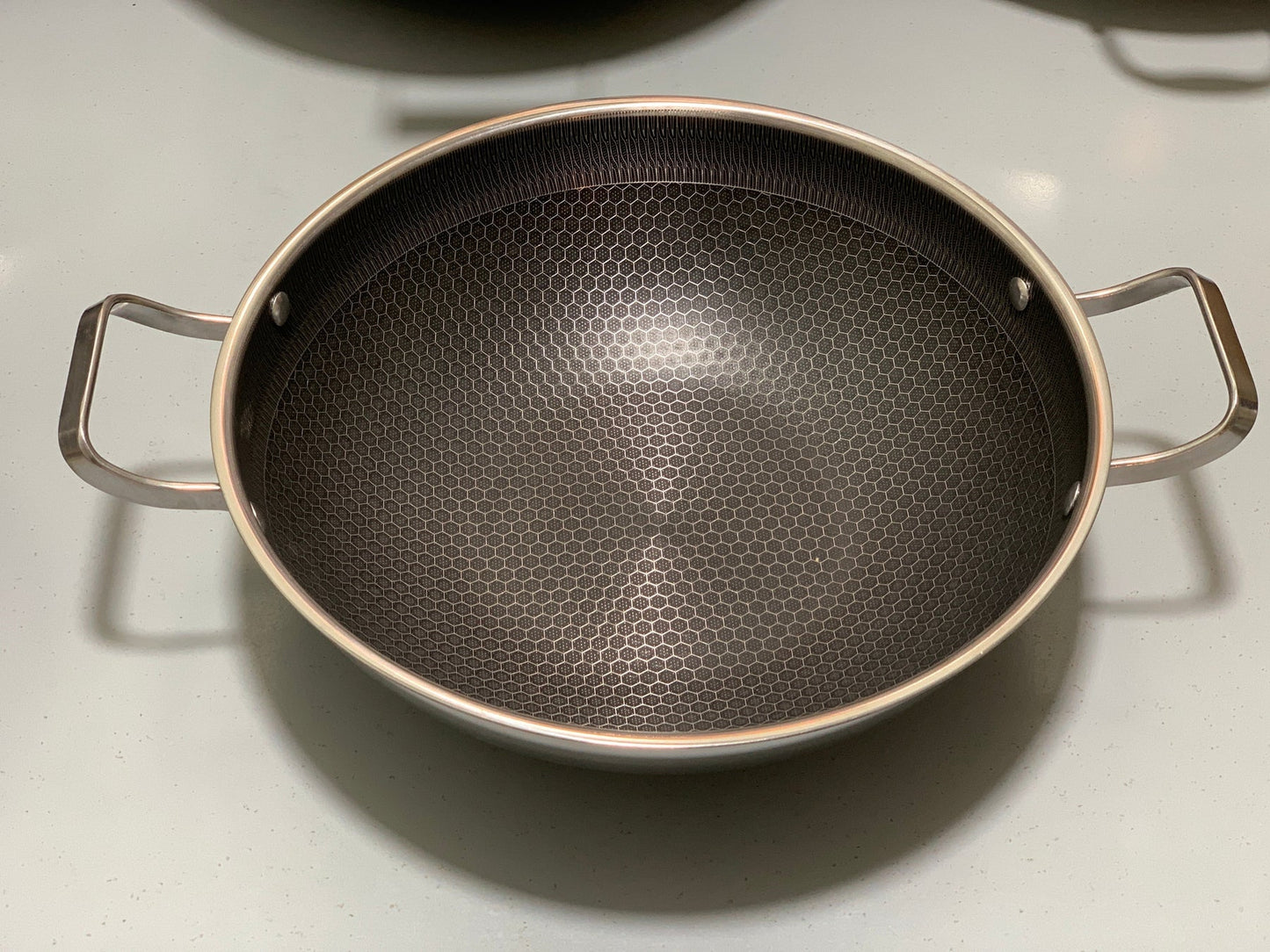 DUBAIZONES™ HoneyComb Laser Coating deep karahi/Handi , Stainless Steel