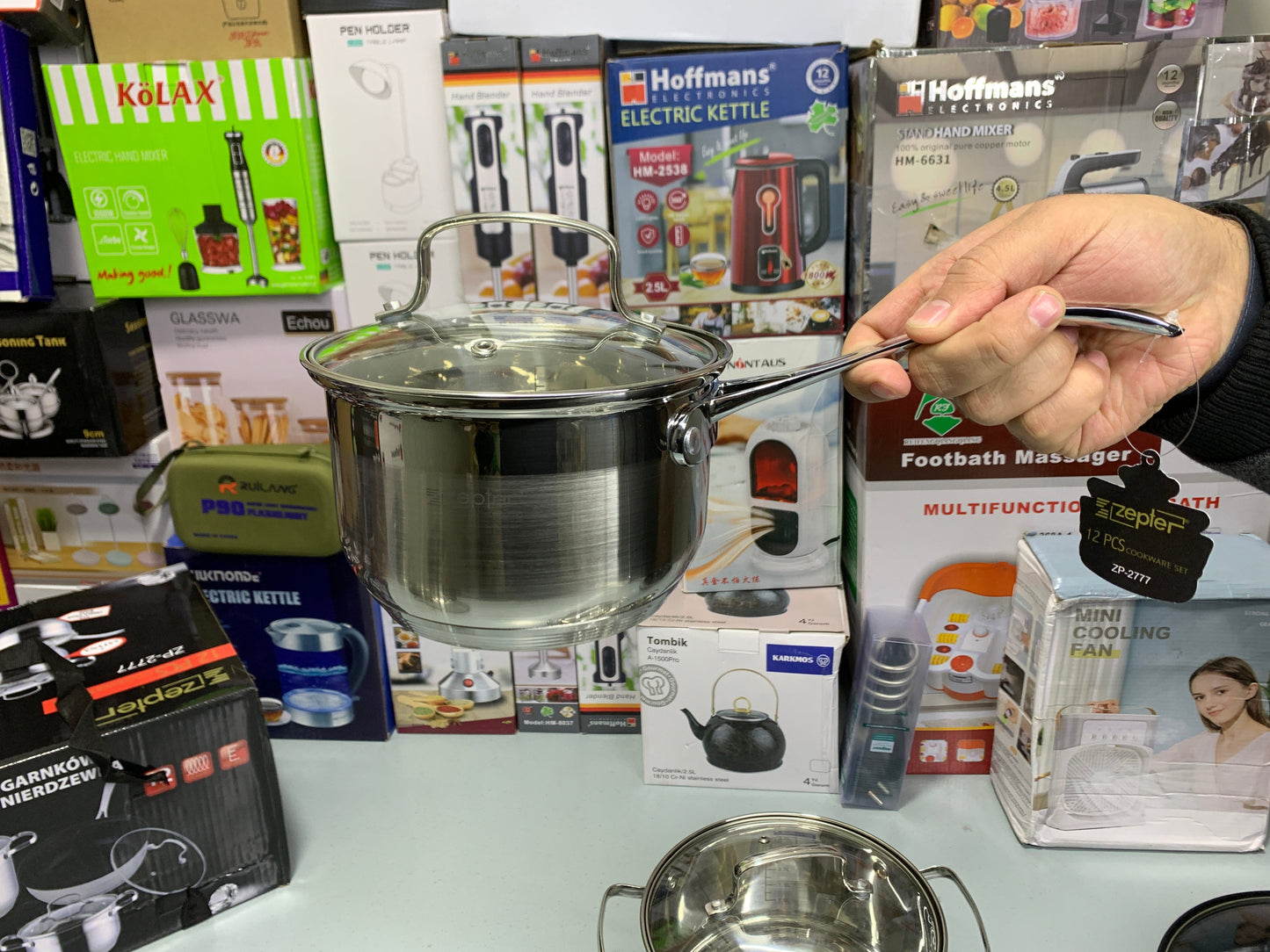 DUBAIZONES™ Zepter Brand 12 Pieces Cookware Set Stainless Steel
