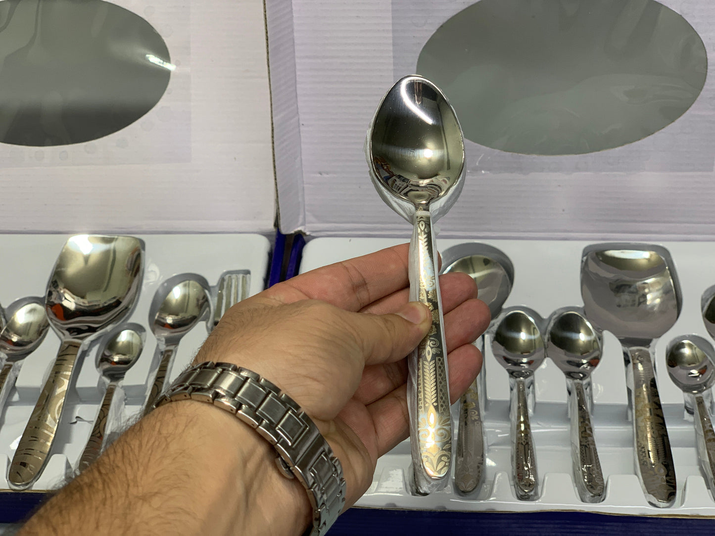 DUBAIZONES™ Arshia Stainless Steel Cutlery Set – 53 Piece