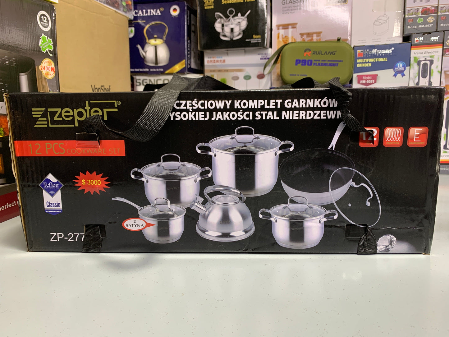 DUBAIZONES™ Zepter Brand 12 Pieces Cookware Set Stainless Steel