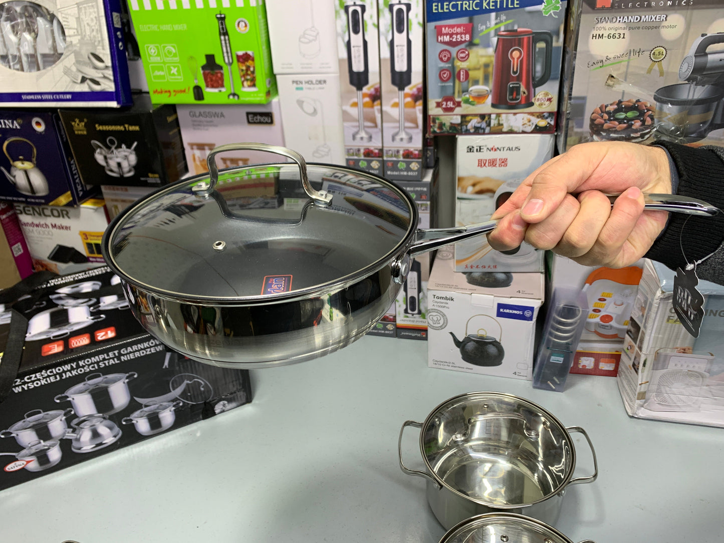 DUBAIZONES™ Zepter Brand 12 Pieces Cookware Set Stainless Steel