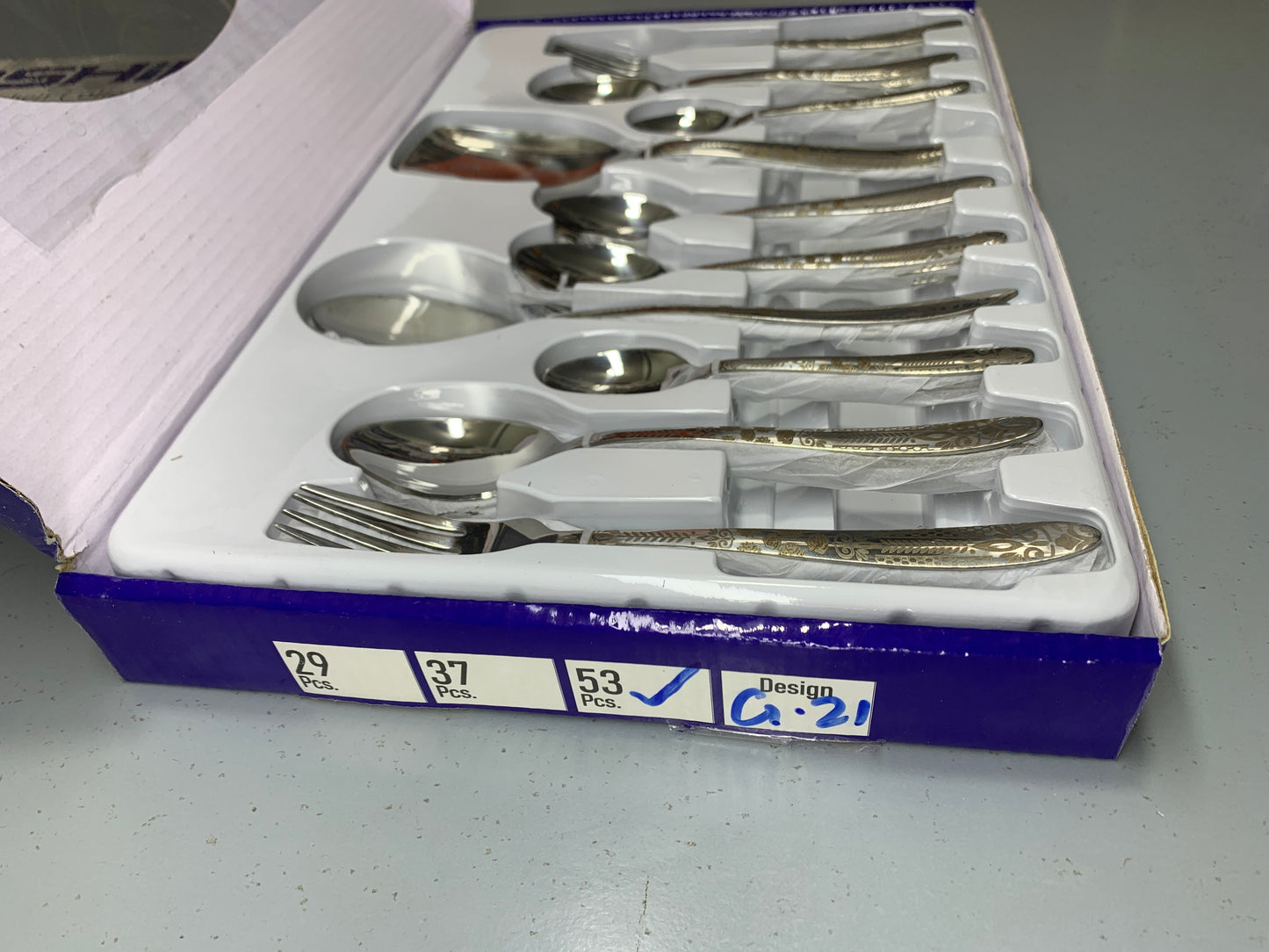 DUBAIZONES™ Arshia Stainless Steel Cutlery Set – 53 Piece
