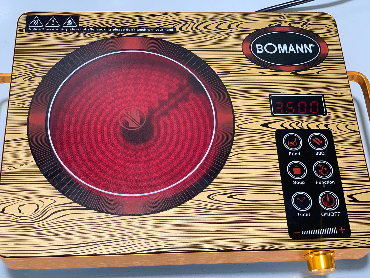 DUBAIZONES™ Imported B0MANN Induction Cooker 3500W (Model B0-118)