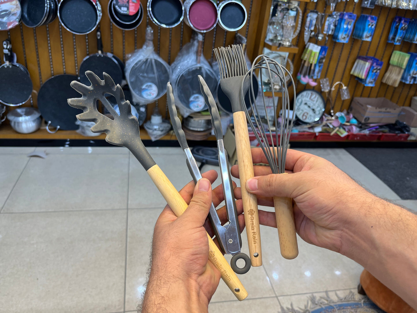DUBAIZONES™ German Technology Made 12 Pieces Kitchen Silicon Utensils Set
