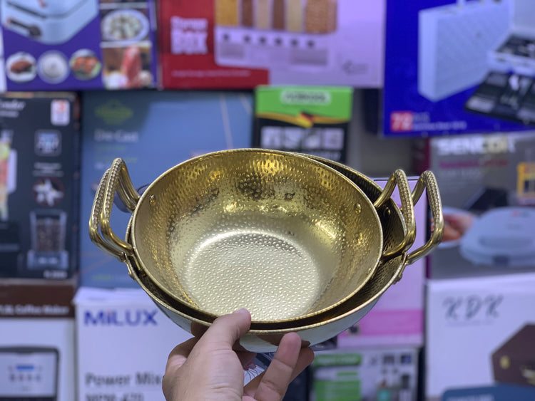 Mini Golden Serving Karahi