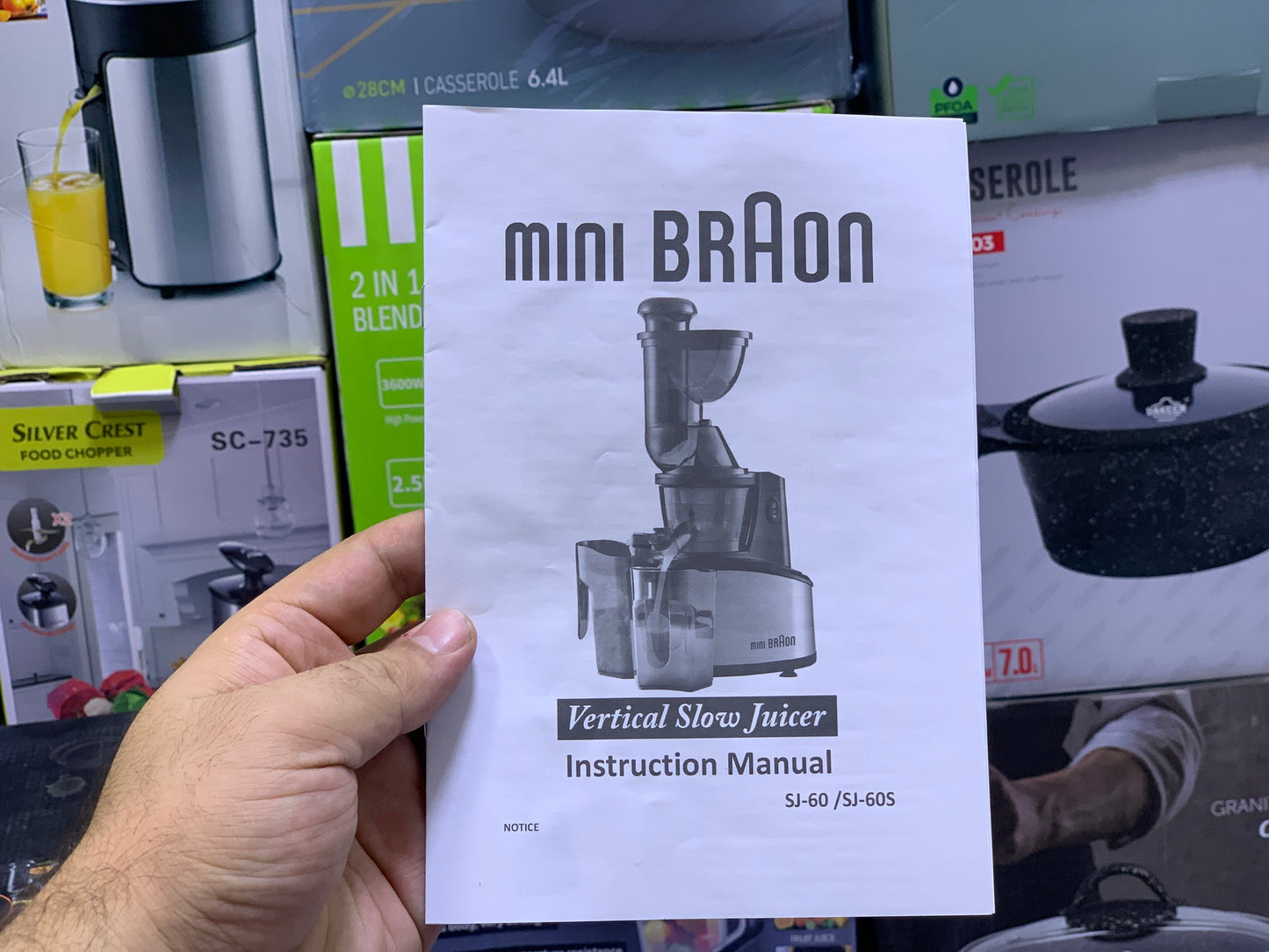 Mini Braon Slow Juicer| 1000W