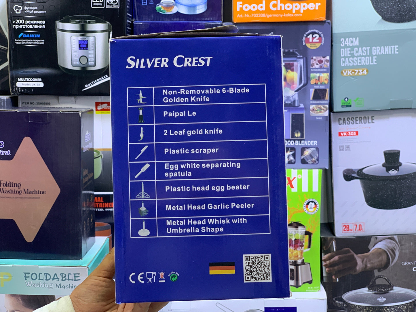 Silver crest 8 in 1 Food Chopper , Lasi Maker and Manual Chopper Full Copper Motor