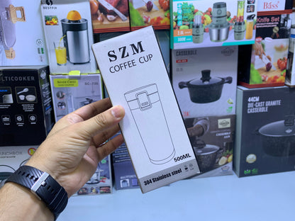 SZM Coffee Mug 500ml 304 Stainless Steel 20 hours Hot and Cold Capacity