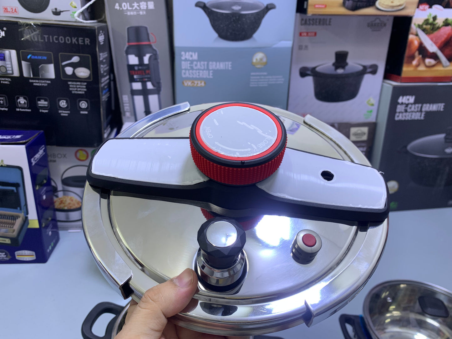 TEFAL 3 in 1 Pressure Cooker 5L and 7L Stainless Steel 18/10