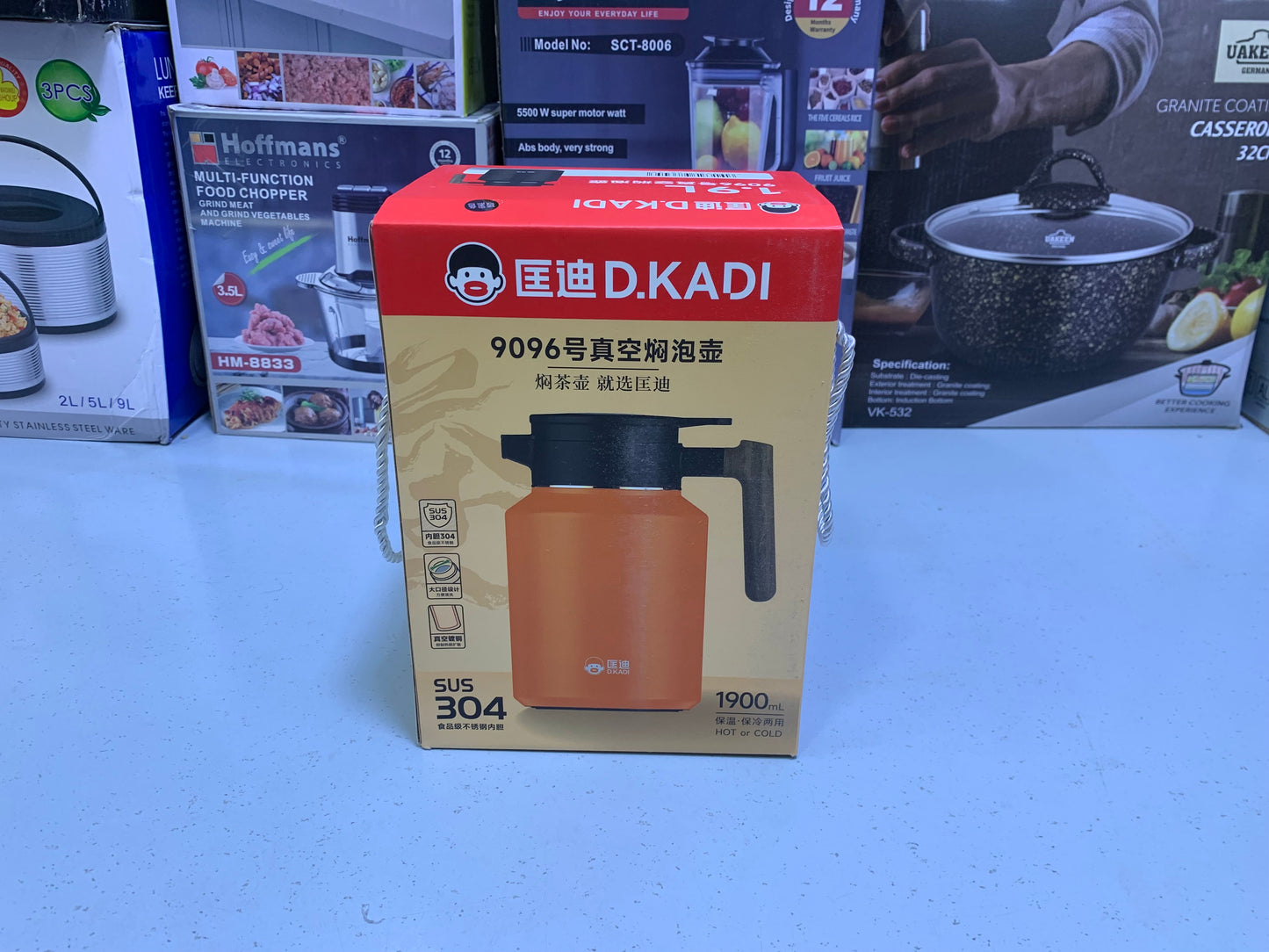D-Kadi  Tea and Coffee Thermos SUS 304  Stainless Steel Model 9096 1900ml
