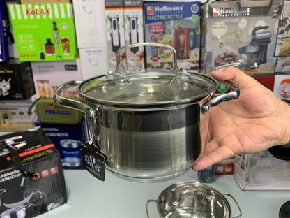DUBAIZONES™ Zepter Brand 12 Pieces Cookware Set Stainless Steel