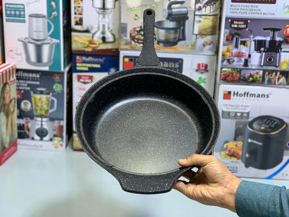 DUBAIZONES™ Granite Coated Deep Frying Pan 28 cm