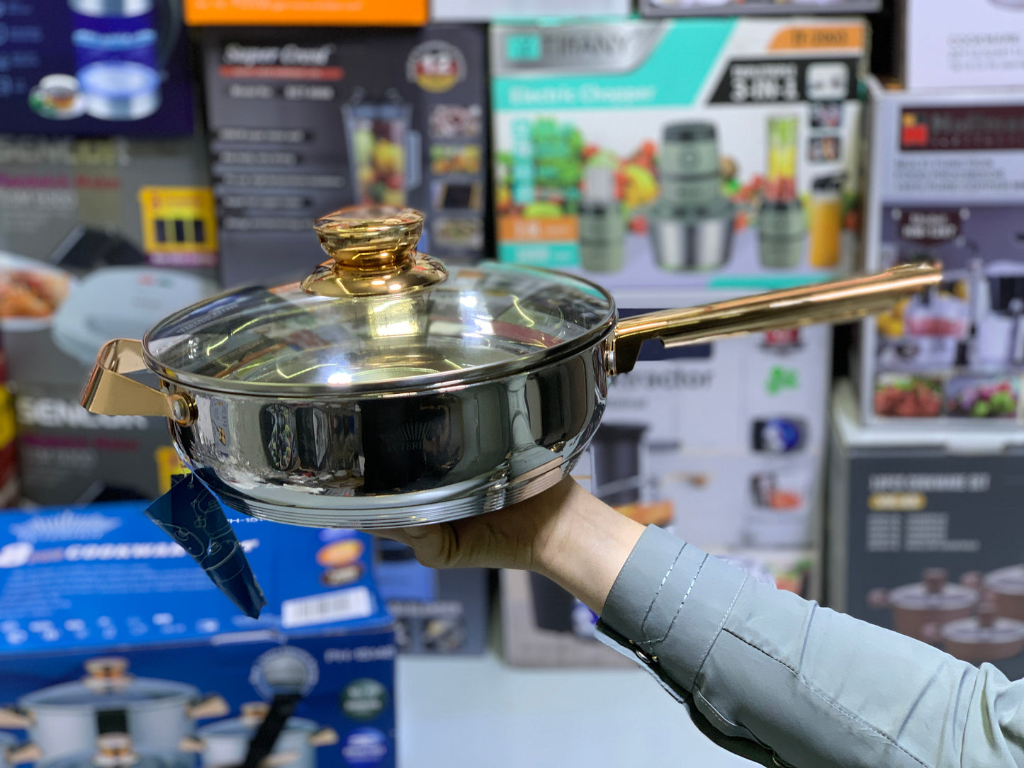 Peterhof 8 Pieces Cookware Set, 18/10 High Quality Stainless Steel