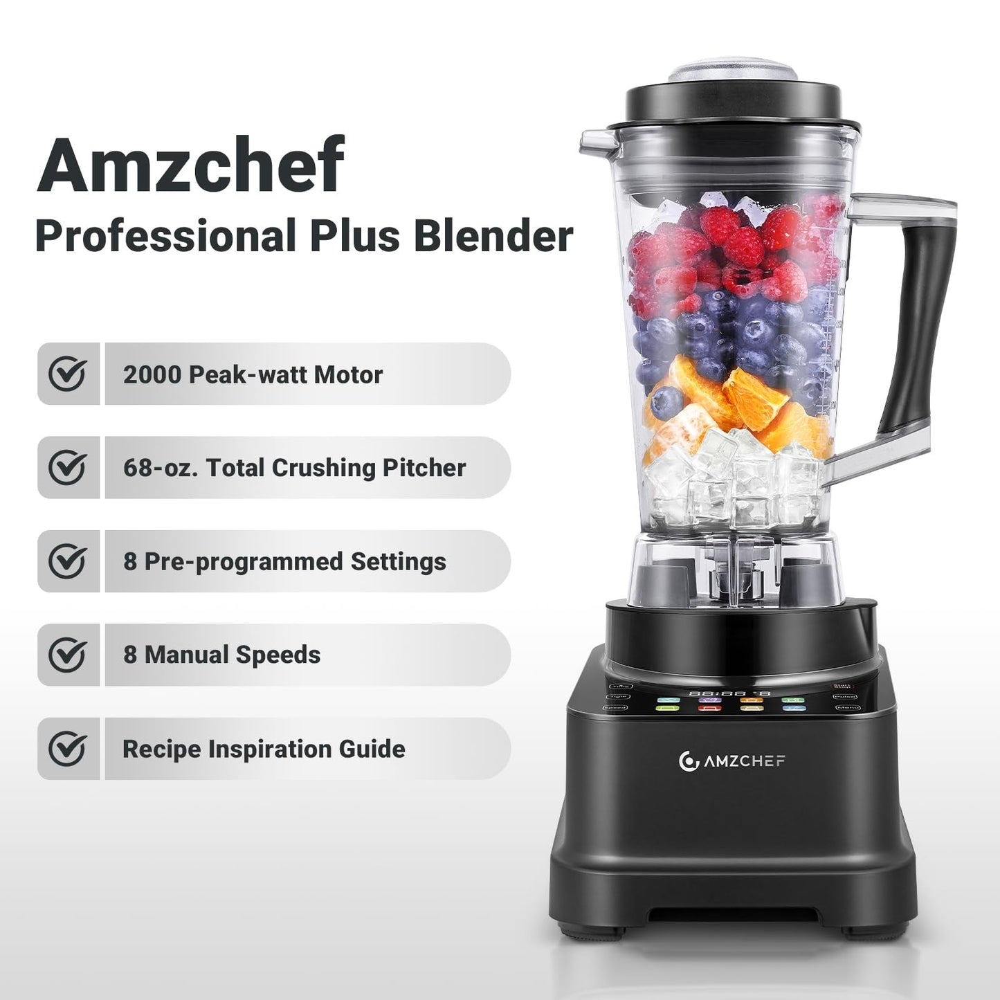 AMZCHEF’s 8 in 1 Professional Blender| 2000W
