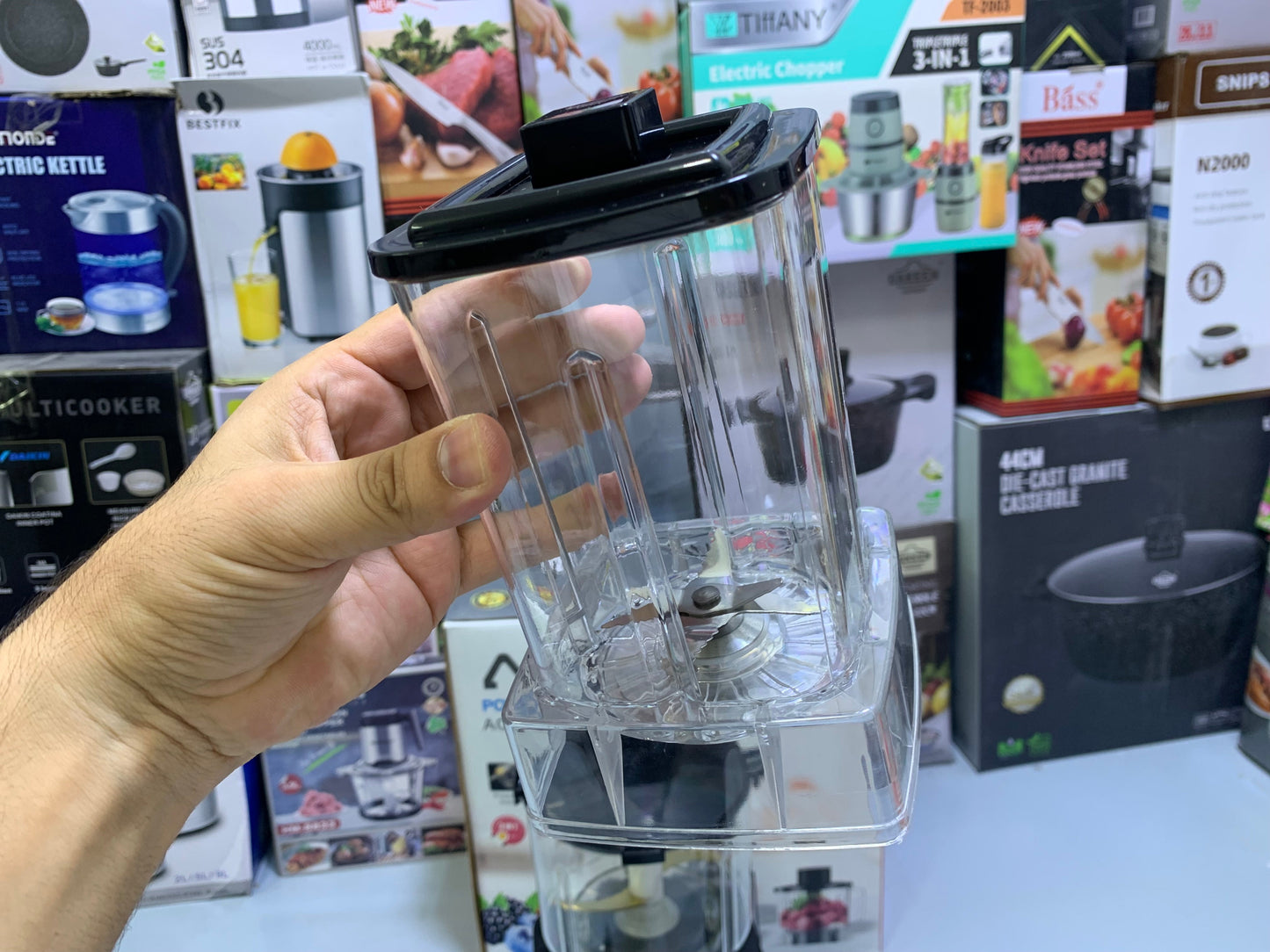 ACEKOOL Powerful 3 in 1 Blender 2000w and 2.5L Stainless Steel Blades