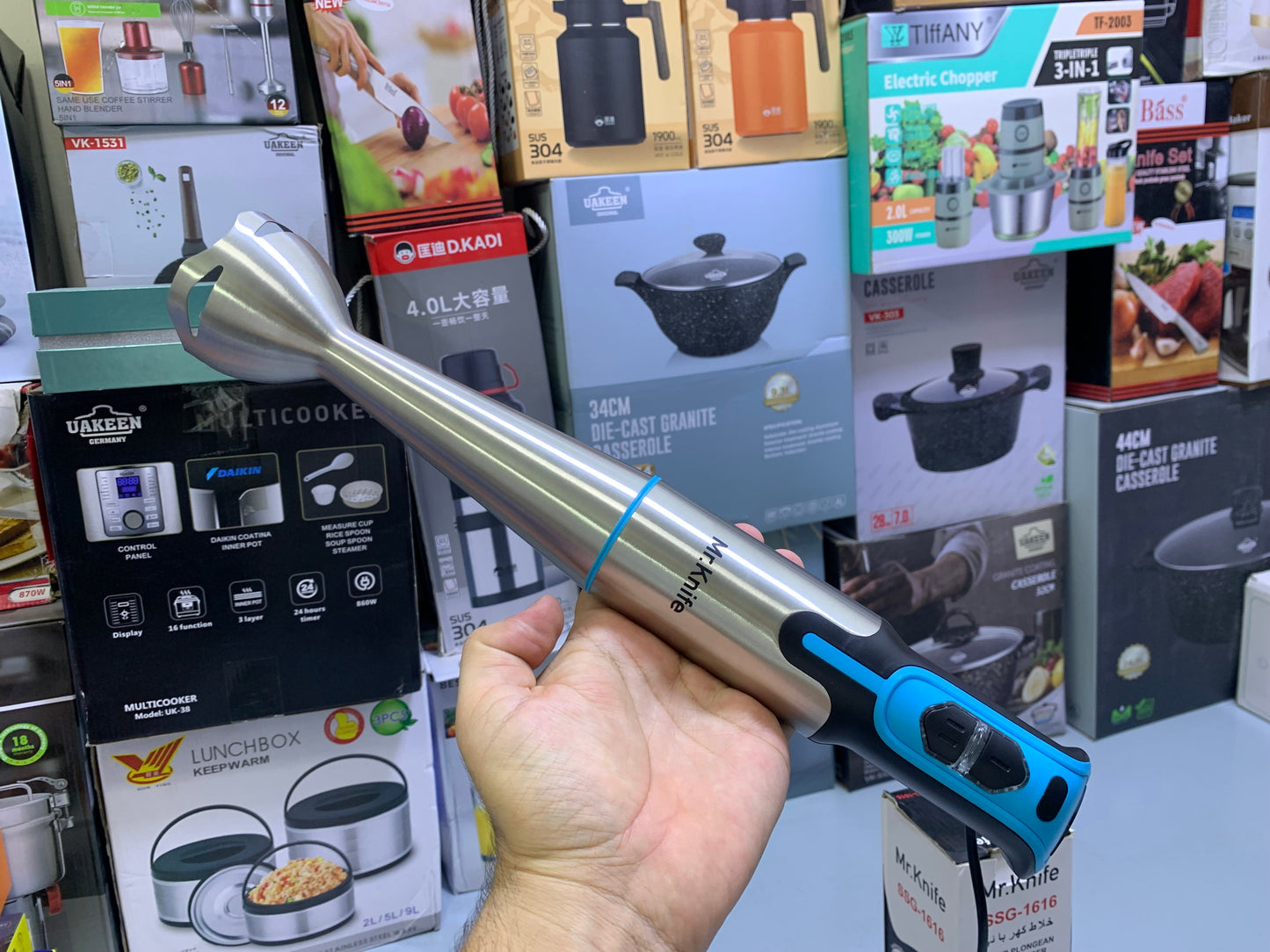 Mr Knife Hand Blender set Stainless Steel 700w