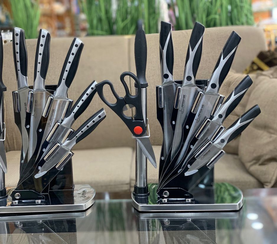 Arshia Brand German Stainless Steel  8 Pieces Kitchen Knife Set