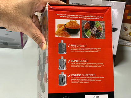 DUBAIZONES™ SumoSlicer Vegetable Slicer Stainless Steel 3 in 1 High Quality