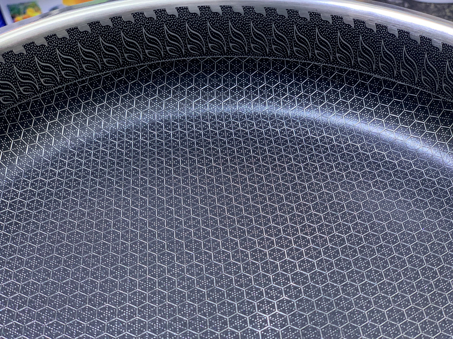 Shallow Frypan with Lid Laser Coating SUS 316