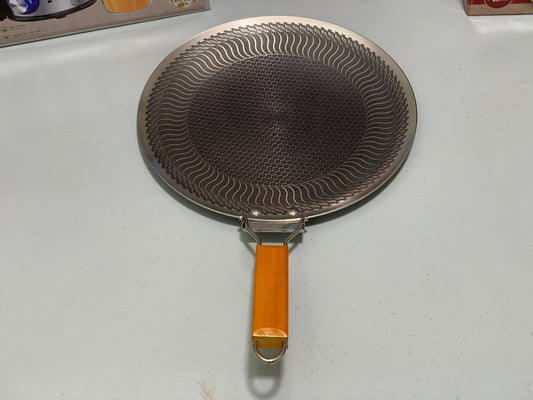 Laser Coating Tawa with Folding Wooden Handle 34cm