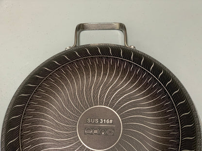 DUBAIZONES™ HoneyComb Laser Coating deep karahi/Handi , Stainless Steel