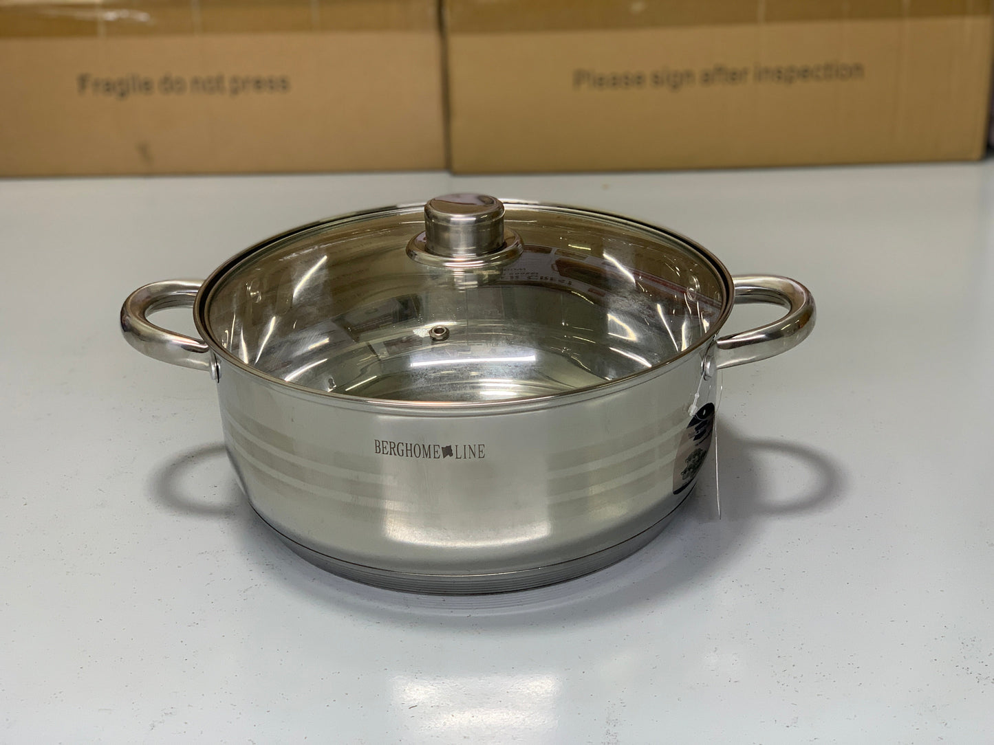 BERGHOME 8PCS Cookware Set | 8 Pieces Stainless Steel Cookware Set