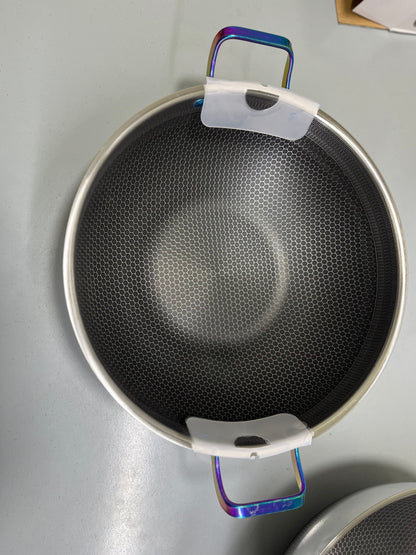 DUBAIZONES™ Laser Coating Handi / Karaai with Golden and Blue Handles