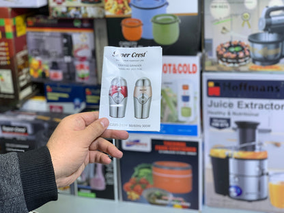 Super Crest Coffee Grinder With Safety Option