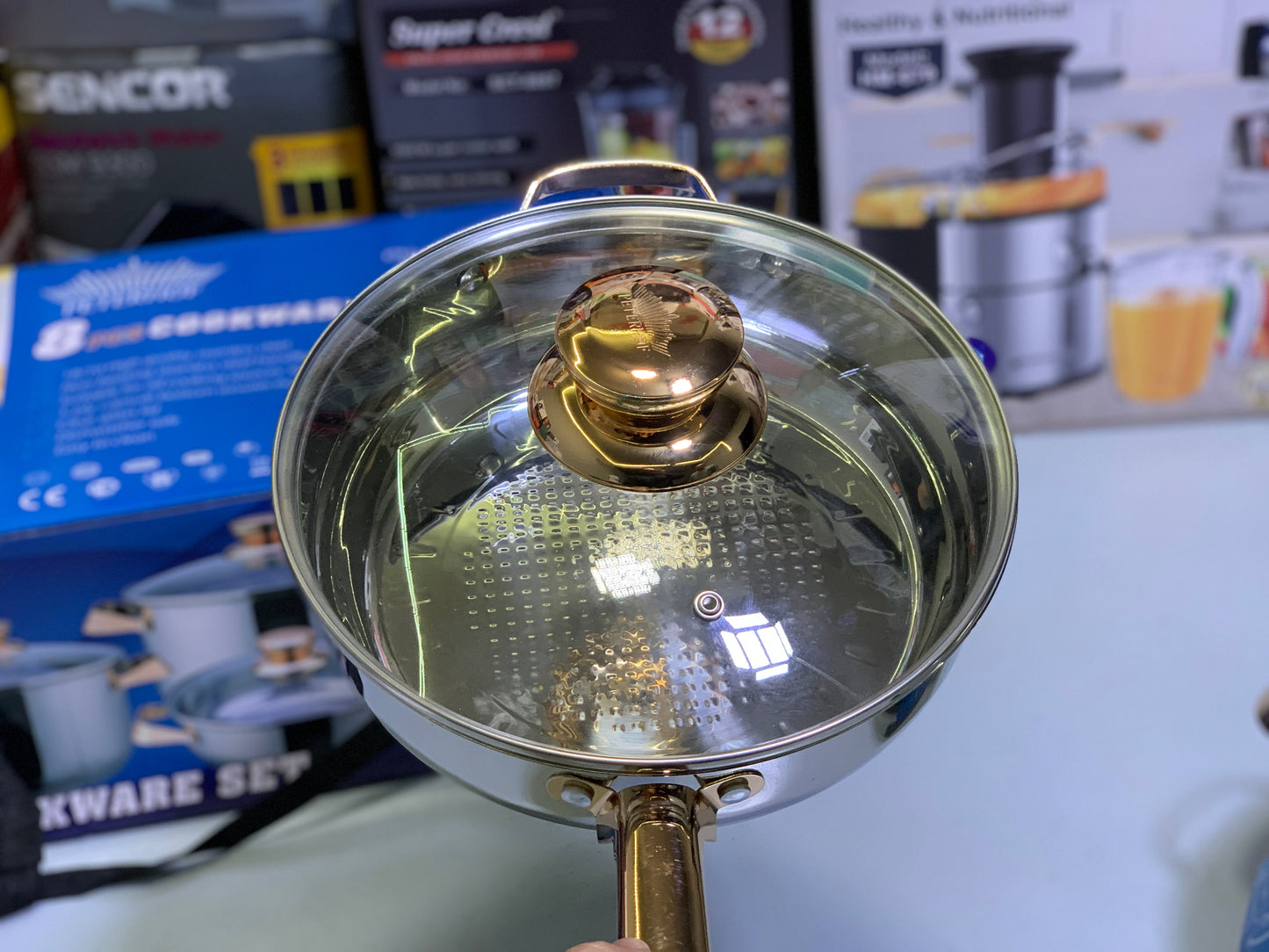 Peterhof 8 Pieces Cookware Set, 18/10 High Quality Stainless Steel