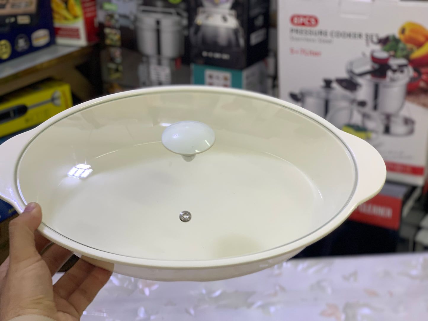 Melamine serving Hot Pot Large