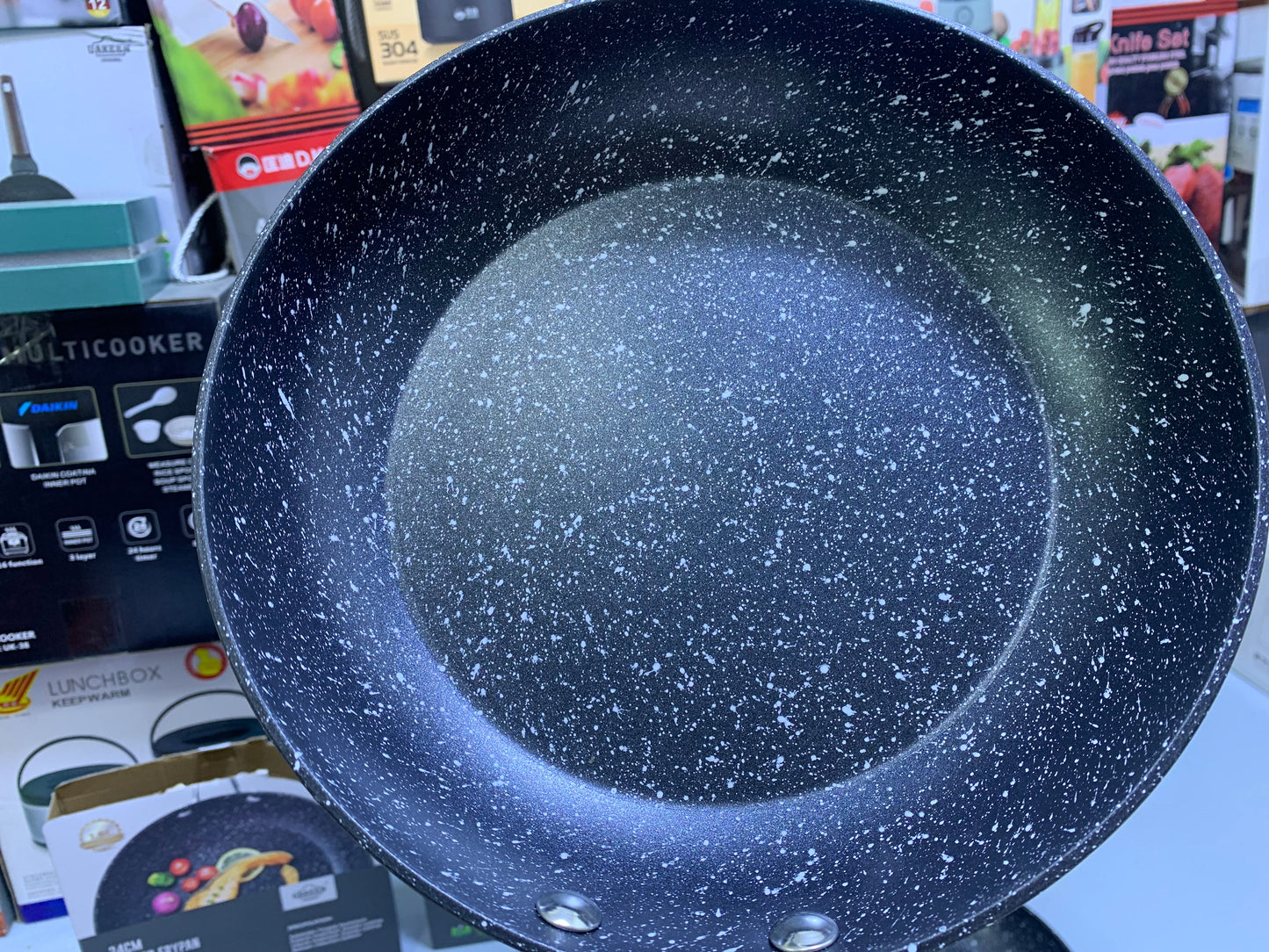 UAKEEN Germany Forged Frying Pan Granite Coating Flat Surface