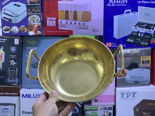 Mini Golden Color Serving Karahi