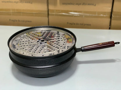 DUBAIZONES™ 2 in 1 Frying Pan and Steamer 32cm