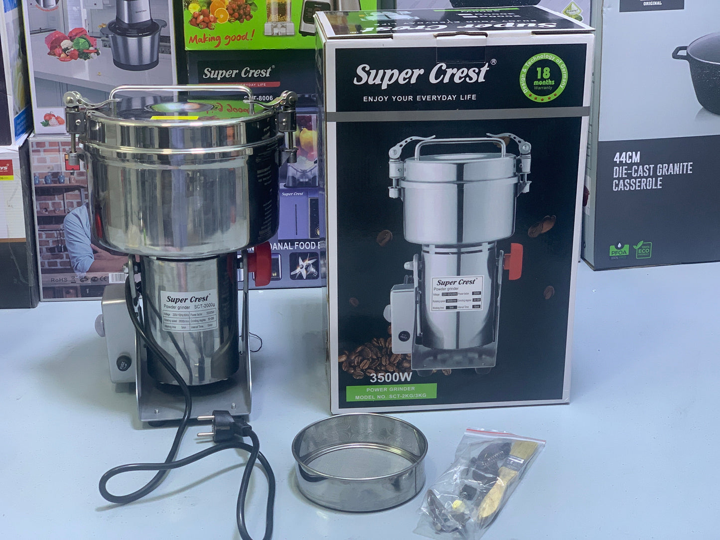 Super Crest Spice Grinders Stainless Steel blades