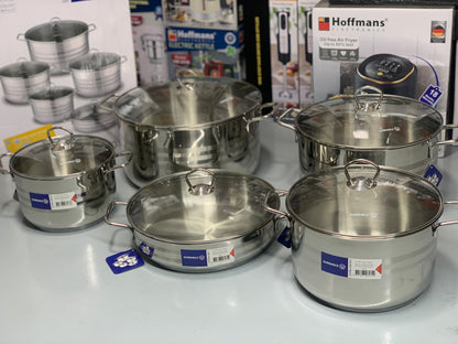 Korkmaz Turkish  🇹🇷 Original 10 Pieces Cookware Set Stainless Steel (LIFE TIME WARRANTY)