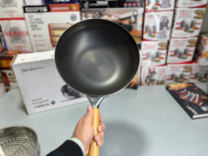 DUBAIZONES™ Secite 30cm Honeycomb Pan & Steamer