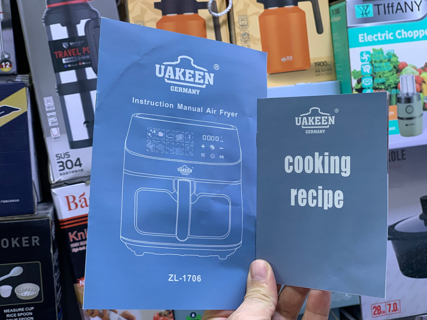 Uakeen Germany Digital Air Fryer| 10L and 1800W| ZL-1706